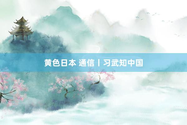 黄色日本 通信丨习武知中国
